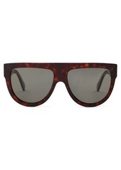Celine Eyewear Flat-top tortoiseshell-acetate sunglasses