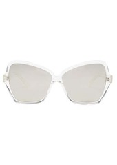 Celine Eyewear Oversized butterfly acetate sunglasses
