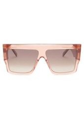 Celine Eyewear Oversized flat-top acetate sunglasses