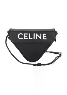 Celine Leather Triangle Shoulder Bag