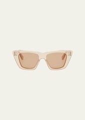 Celine Logo Acetate Cat-Eye Sunglasses