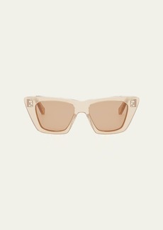 Celine Logo Acetate Cat-Eye Sunglasses