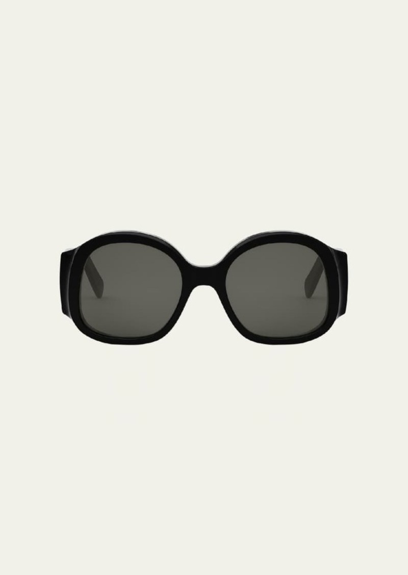 Celine Max Triomphe Round Acetate Sunglasses