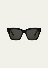 Celine Monochrome Triomphe Acetate Cat-Eye Sunglasses