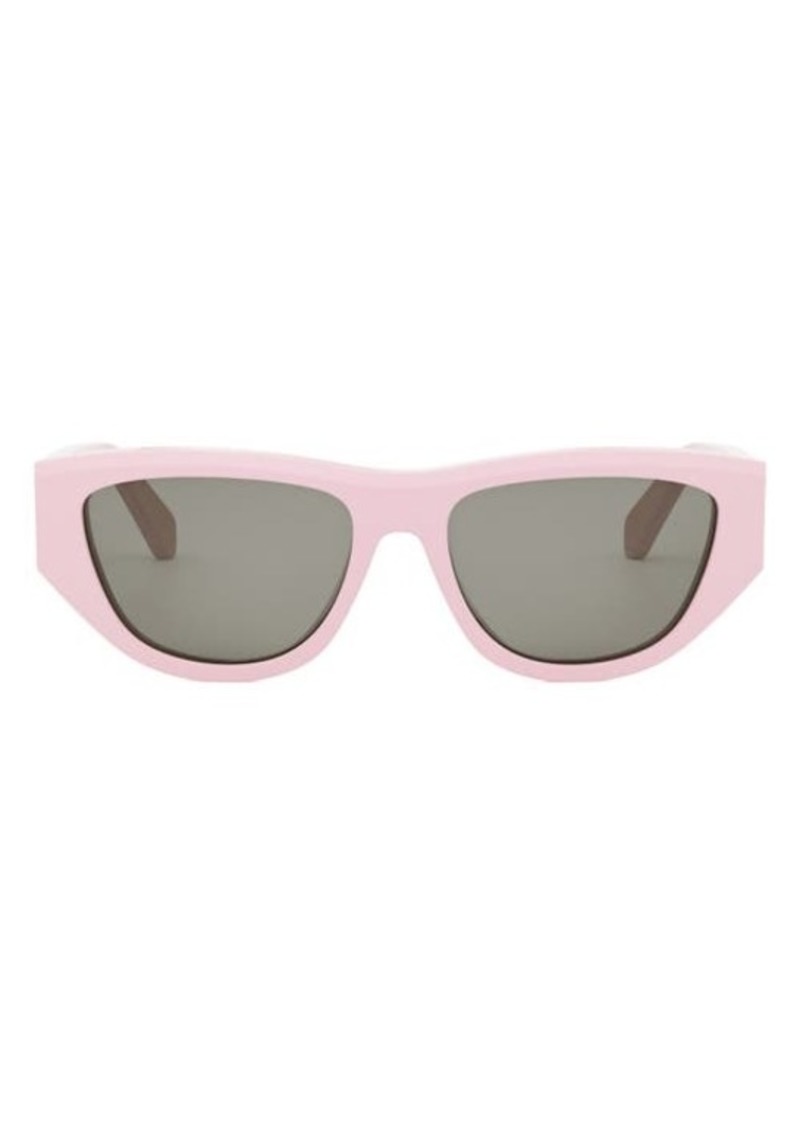 CELINE Monochroms 55mm Cat Eye Sunglasses