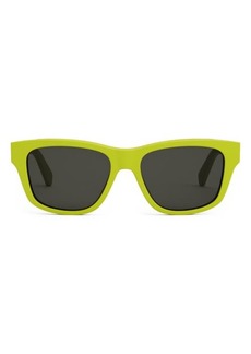 CELINE Monochroms 55mm Square Sunglasses