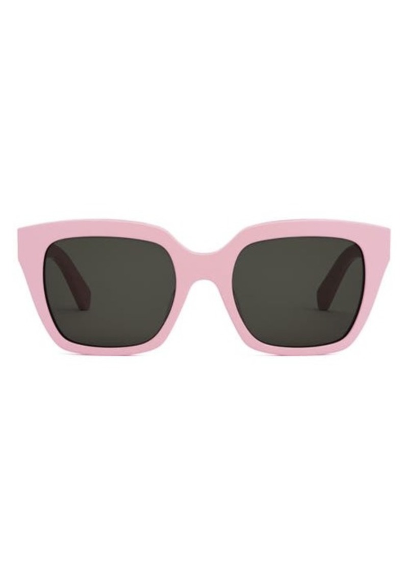 CELINE Monochrome 56mm Square Sunglasses