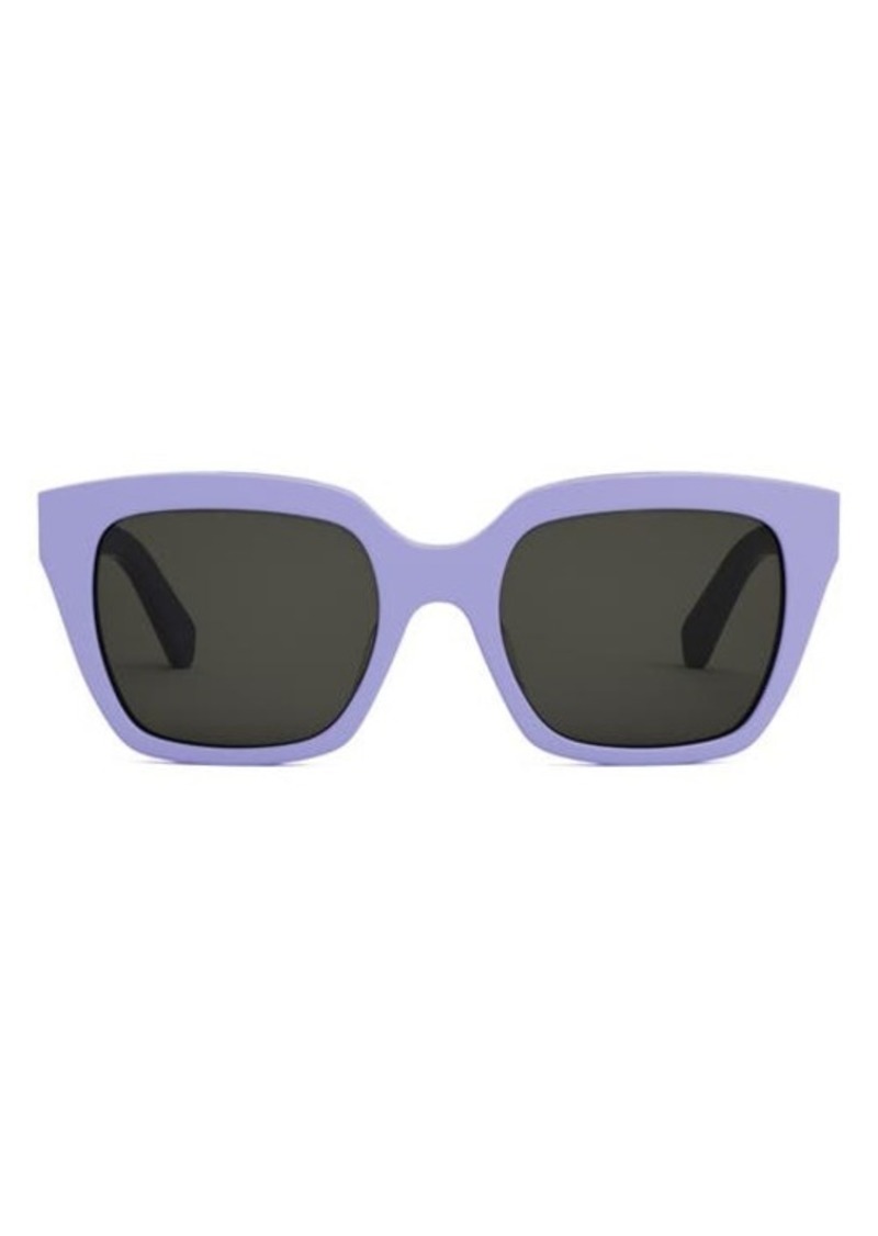 CELINE Monochroms 56mm Square Sunglasses
