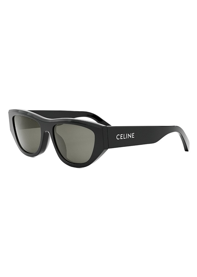 Celine Monochroms Cat Eye Sunglasses, 55mm