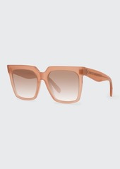 Celine Square Acetate Sunglasses w/ Side Studs