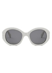 CELINE Strass 53mm Round Sunglasses