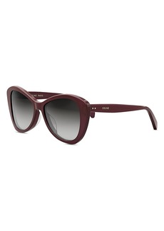 Celine Thin Butterfly Sunglasses, 55mm