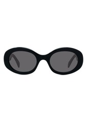 CELINE Triomphe 52mm Oval Sunglasses