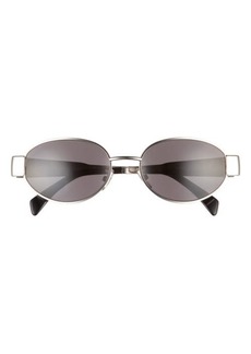 CELINE Triomphe 54mm Oval Sunglasses