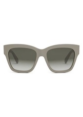 CELINE Triomphe 55mm Round Sunglasses