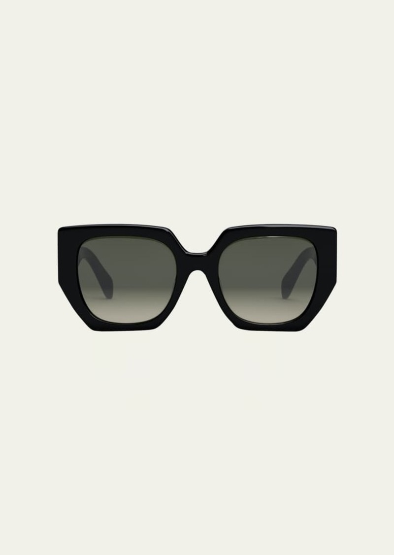 Celine Triomphe Logo Acetate Butterfly Sunglasses