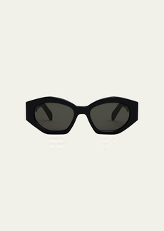 Celine Triomphe Logo Acetate Cat-Eye Sunglasses