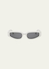 Celine Triomphe Sleek White Acetate Cat-Eye Sunglasses