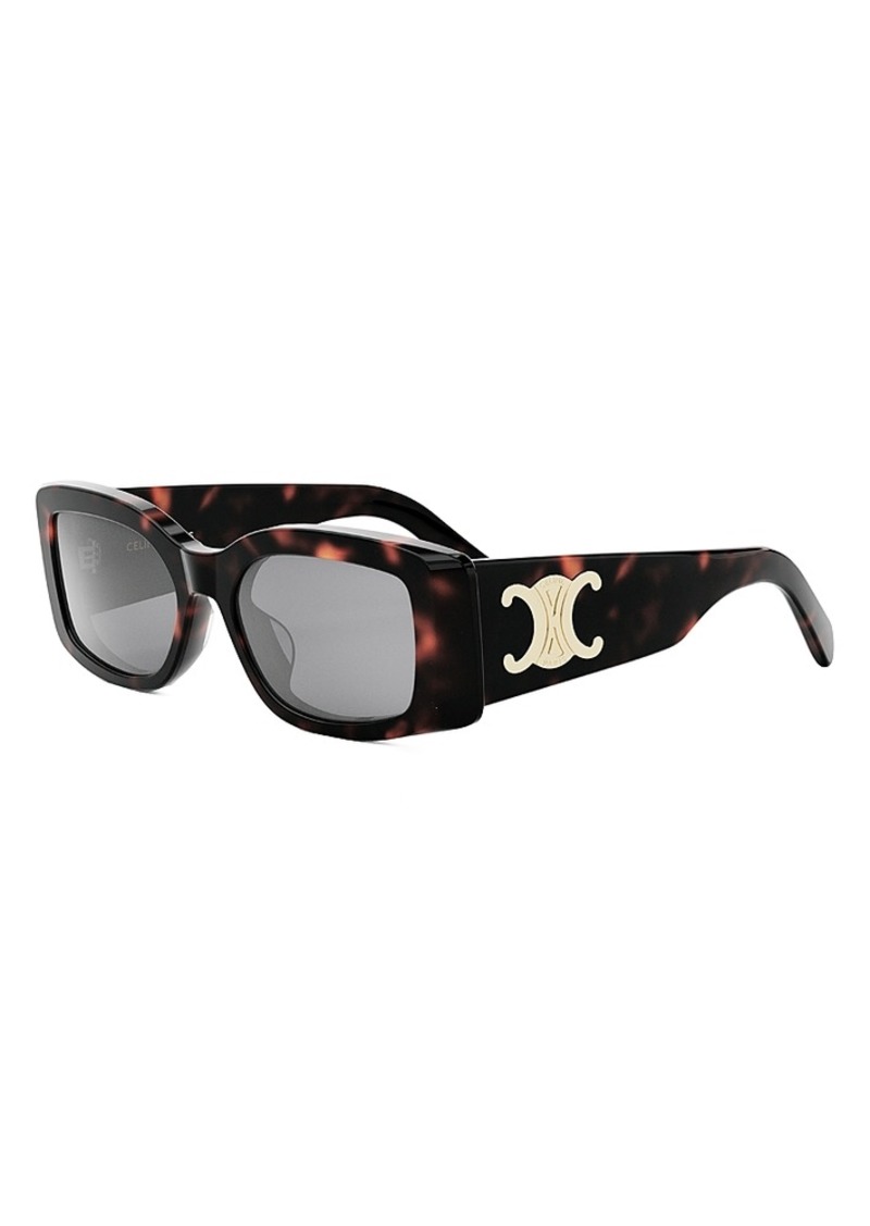 Celine Triomphe Square Sunglasses, 53mm