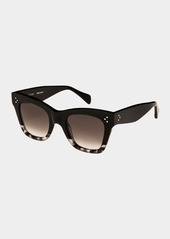 Celine Two-Tone Gradient Cat-Eye Sunglasses  Black