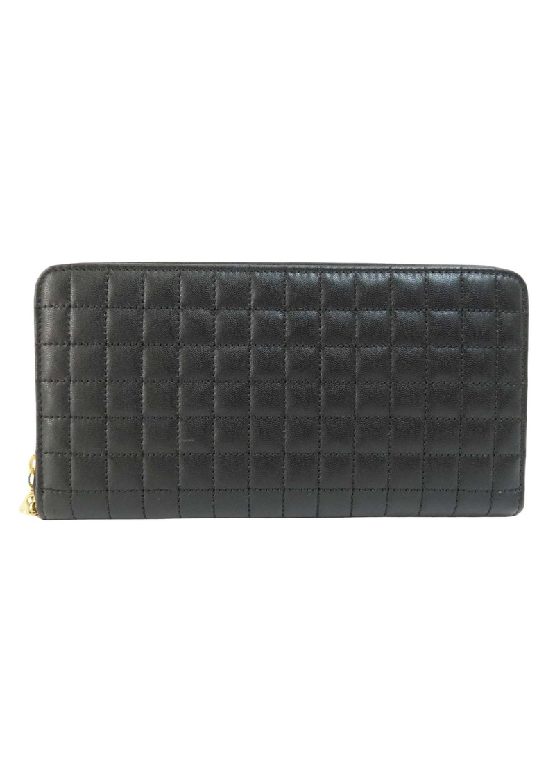 Celine Céline C Charm Pony-Style Calfskin Wallet (Pre-Owned)