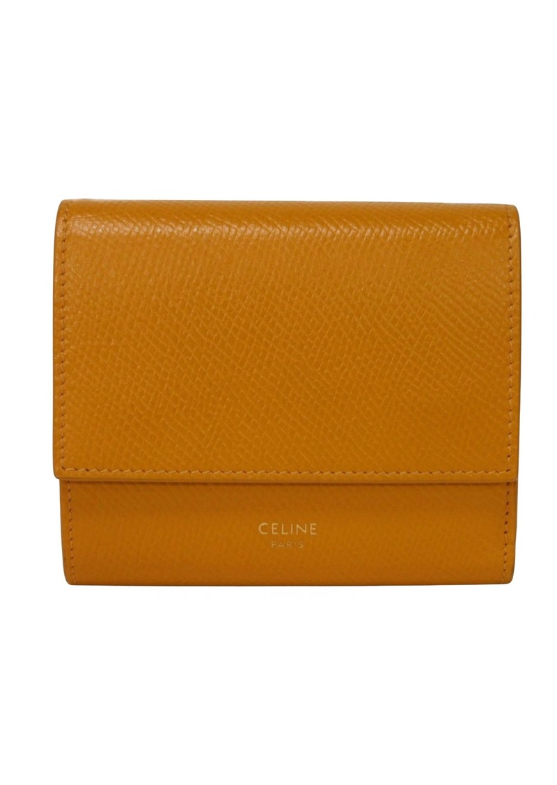 Celine Céline Compact Leather Wallet (Pre-Owned)