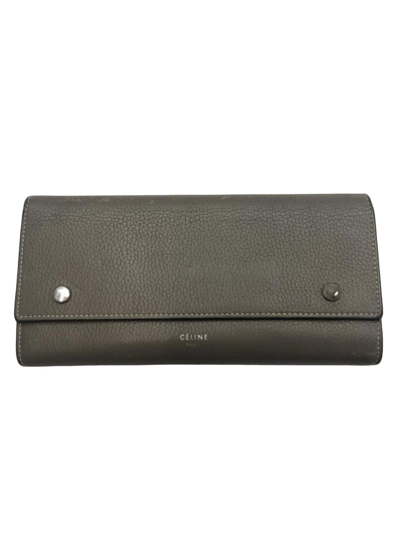 Celine Céline Leather Wallet (Pre-Owned)