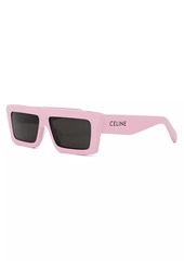 Celine Monochrome 57MM Rectangle Sunglasses