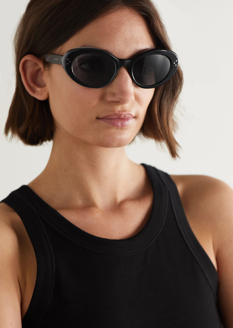 Celine Oval-frame Acetate Sunglasses