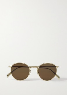 Celine Round-frame Gold-tone Sunglasses