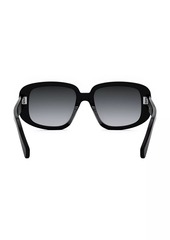 Celine Three Dots 55MM Geometric Sunglasses