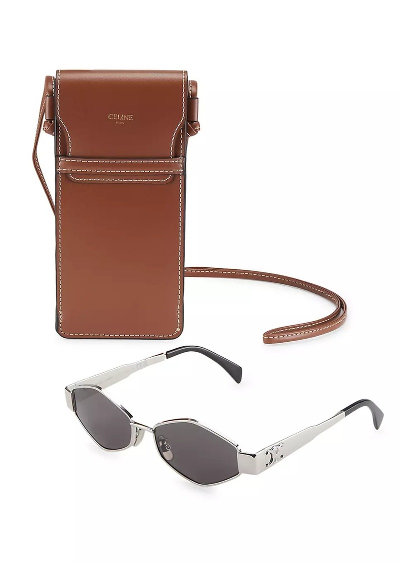 Celine Triomphe 54MM Metal Sunglasses