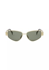 Celine Triomphe 55MM Cat-Eye Sunglasses