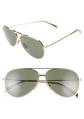 Women's Celine Mineral 61mm Aviator Sunglasses - Shiny Gold/ Green
