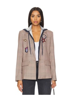 Central Park West Amari Plaid Dickie Blazer