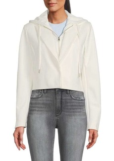 Central Park West Dickie Hooded Cropped Blazer