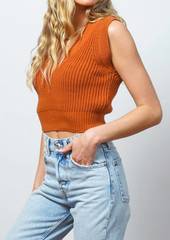 Central Park West Tia Tank Top in Terracotta
