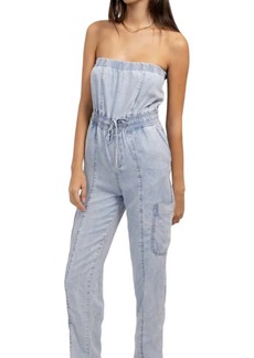 Central Park West Torrin Jumpsuit In Blue