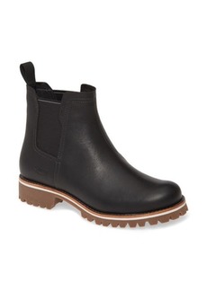 Chaco Fields Waterproof Chelsea Boot in Black Leather at Nordstrom