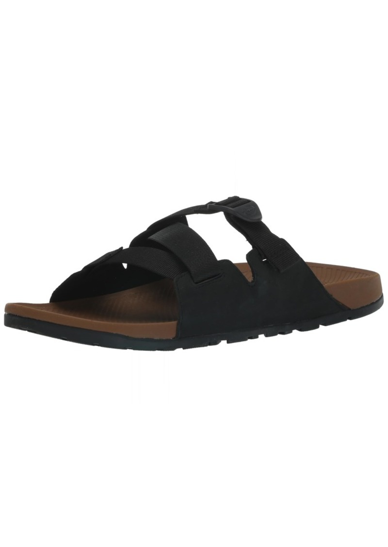 Chaco Men's Lowdown Leather Slide Sandal BLACK