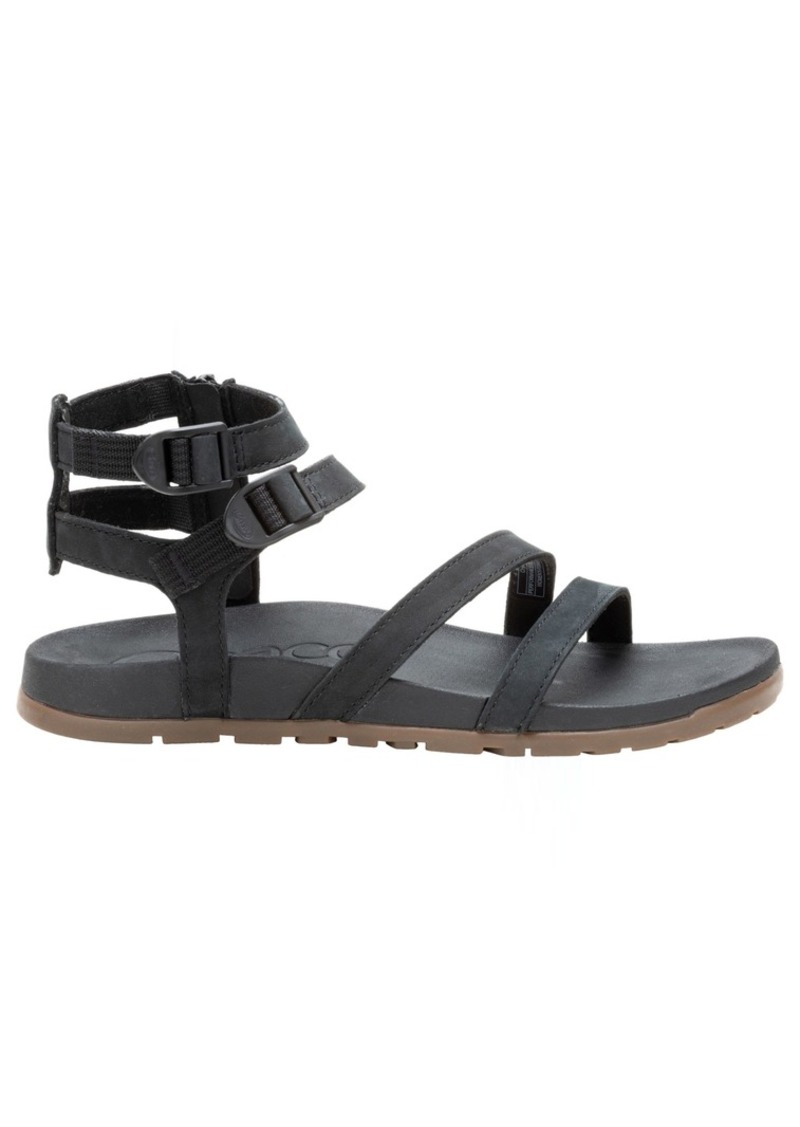 Chaco Women's Lowdown Leather Strappy High Sandals, Size 5, Black