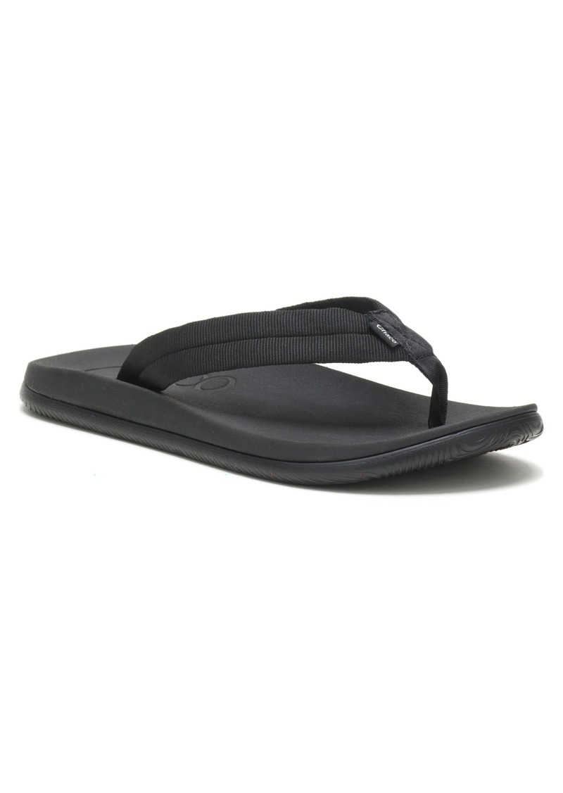 Chaco Chillos Flip Flop in Tube Black at Nordstrom Rack