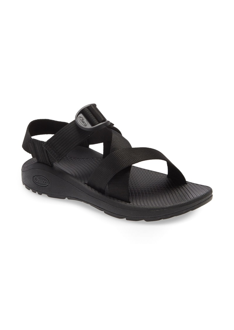 Chaco Mega Z/Cloud Sport Sandal in Solid Black Fabric at Nordstrom Rack