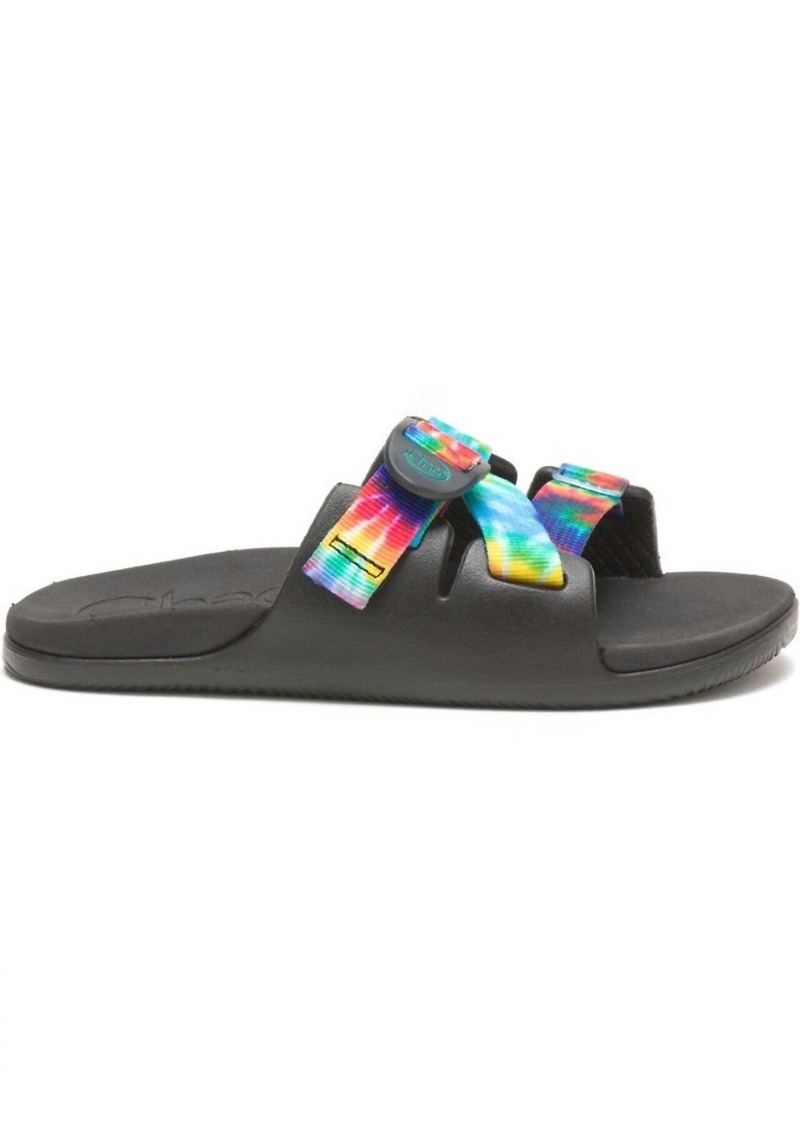 Chaco Women's Chillos Slide Sandal In Dark Tie Dye