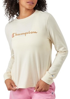 Champion Classic Long-Sleeve Tee Comfortable T-Shirt for Women
