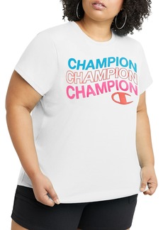 Champion Women's Plus Size Classic Tee Fashion (Retired Colors) White-5861NA