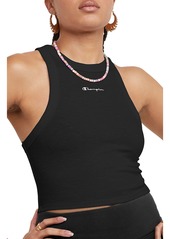 Champion Fitted Rib Knit Tank in Black at Nordstrom Rack