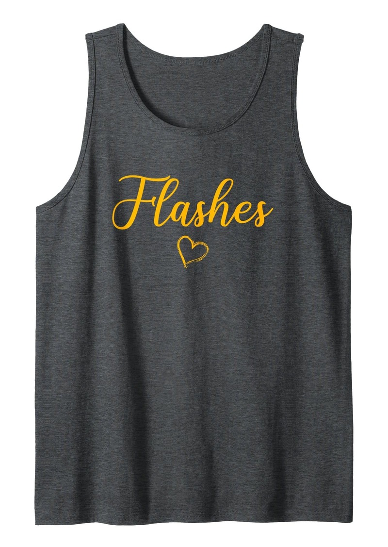 Champion Flashes Above  Heart Tank Top