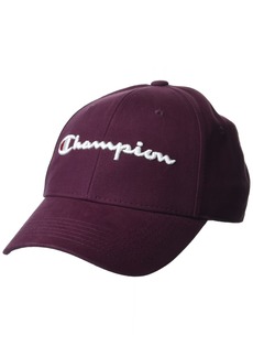 Champion Hat Classic Cotton Twill Baseball Adjustable Leather Strap Cap for Men Sgma Maroon 3D Script