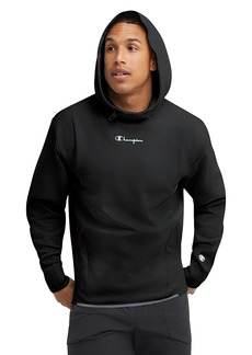 Champion Hoodie Flex Sweatshirt for Men Script Logo Black